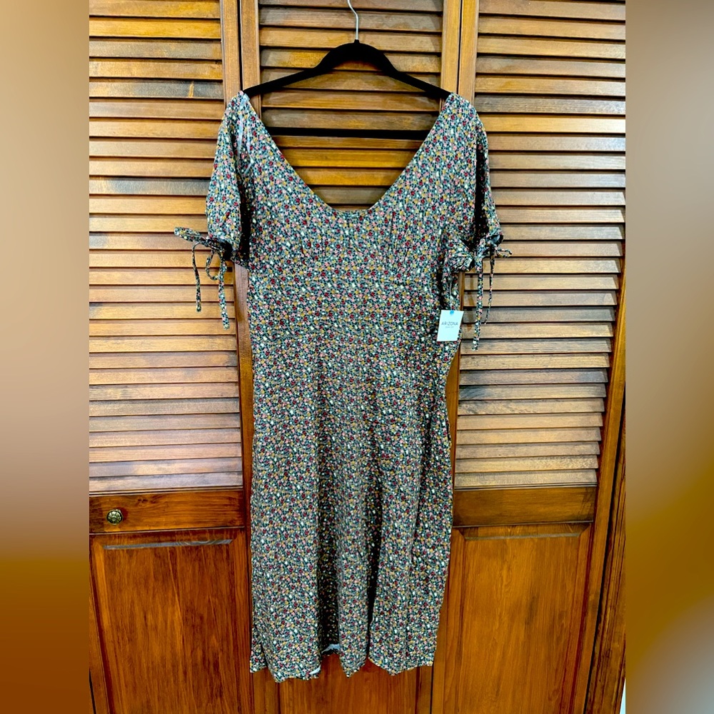 Arizona floral slit midi dress